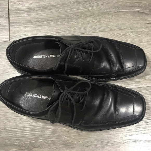 Johnston & Murphy size 12.5 Waterproof Black Leathet Stanton Lace‎ Oxfords main image 4